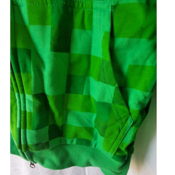 NEW with TAGS - Hooded Sweatshirt Minecraft Creeper Zip UP hood - Small - Picture 8 of 9